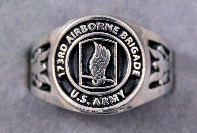 Airborne Unit Rings Choice of 18th, 82nd, 101st, 173rd ALL Sizes 6 to 