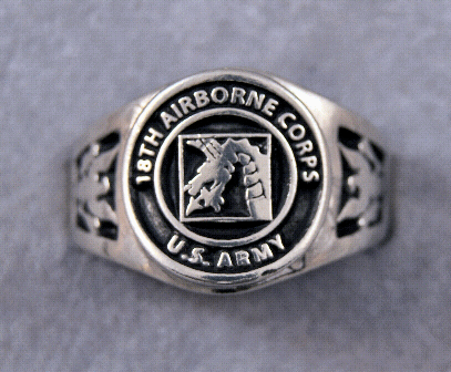 Airborne Unit Rings Choice of 18th, 82nd, 101st, 173rd ALL Sizes 6 to 