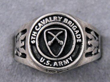 US Army Cavalry Rings Choice of 12 Different Units Cavalry and Armored 